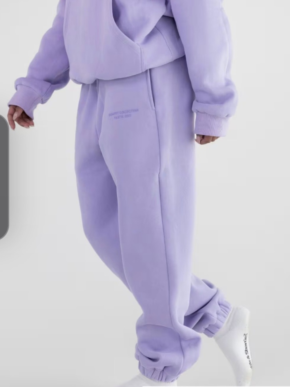 Comfrt Pastel Sweatpants in Lavender Size XL - Picture 3 of 4